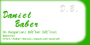 daniel baber business card